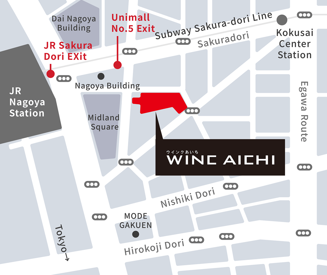 WINC AICHI Access Map